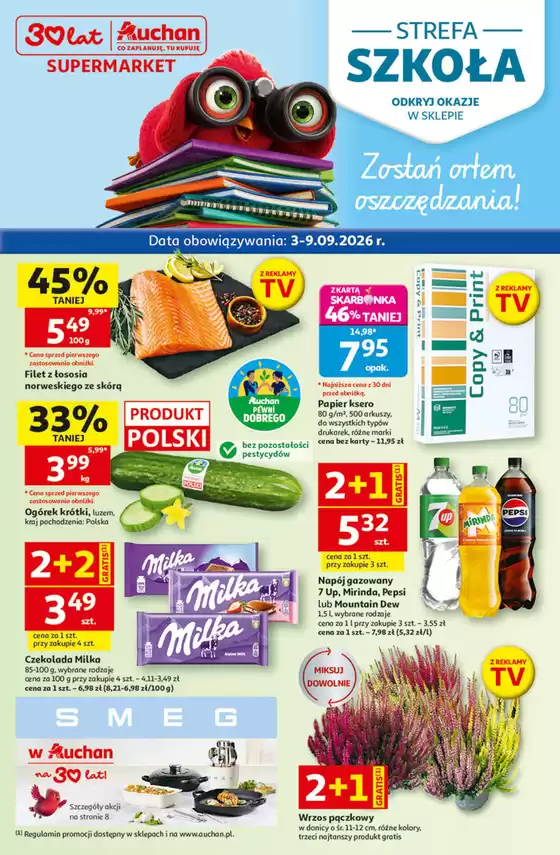 Katalog Auchan w: Tychy | Gazetka 30 Lat Supermarket Auchan | 2026-09-03T00:00:00.000Z - 2026-09-09T00:00:00.000Z