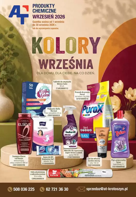 Katalog AT w: Lisewo | gazetka chemia wrzesien 2026 skompresowany | 2026-09-01T00:00:00.000Z - 2026-09-30T00:00:00.000Z