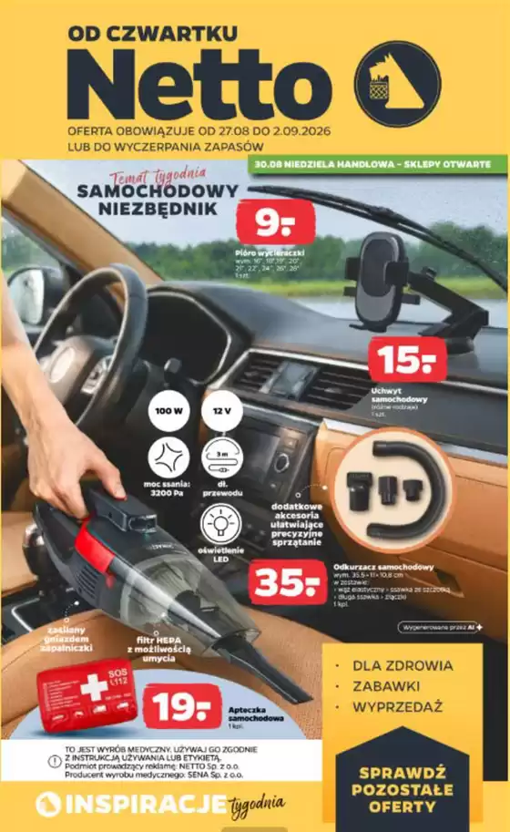 Katalog Netto | Temat tygodnia samochodowy niezbędnik | 2026-09-01T00:00:00.000Z - 2026-09-02T00:00:00.000Z
