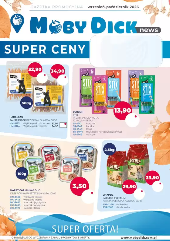 Katalog Moby Dick w: Chmielnik | Super ceny  | 2026-09-01T00:00:00.000Z - 2026-10-31T00:00:00.000Z