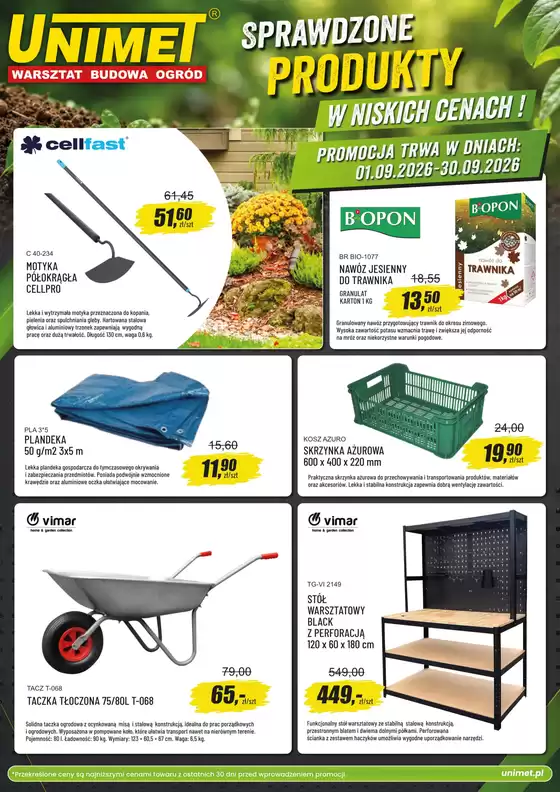 Katalog Unimet | Oferta detaliczna wrzesień | 2026-09-01T00:00:00.000Z - 2026-09-30T00:00:00.000Z