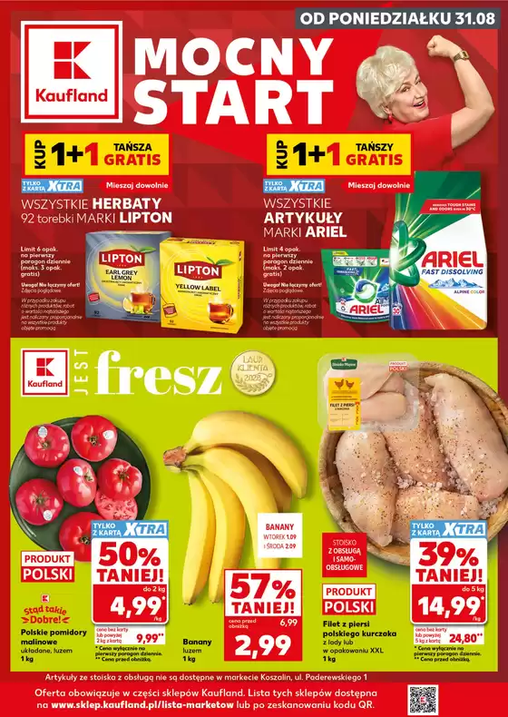 Katalog Kaufland w: Dąbrowice | Kaufland Mocny Start ważne do 2.09 | 2026-08-31T00:00:00.000Z - 2026-09-02T00:00:00.000Z