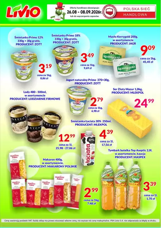 Katalog Livio | Świetne rabaty na wybrane produkty | 2026-08-26T00:00:00.000Z - 2026-09-08T00:00:00.000Z