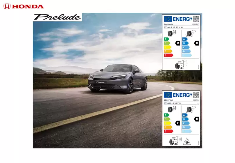Katalog Honda | Prelude 26MY Etykiety Opon | 2026-01-01T00:00:00.000Z - 2026-12-31T00:00:00.000Z