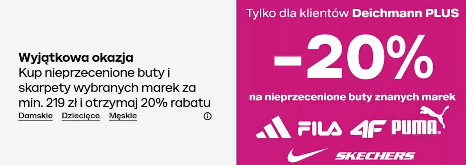 Katalog Deichmann w: Kielce | - 20 % | 2026-09-02T00:00:00.000Z - 2026-09-20T00:00:00.000Z