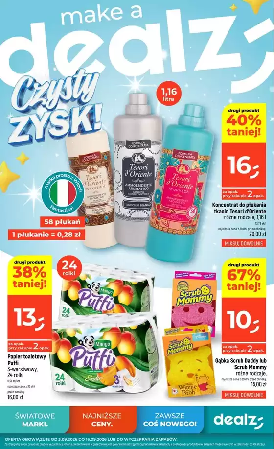 Katalog Dealz | Nasze najlepsze oferty dla Ciebie | 2026-09-03T00:00:00.000Z - 2026-09-16T00:00:00.000Z