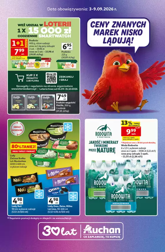 Katalog Auchan | Gazetka 30 Lat Hipermarket Auchan Znane marki | 2026-09-01T00:00:00.000Z - 2026-10-31T00:00:00.000Z