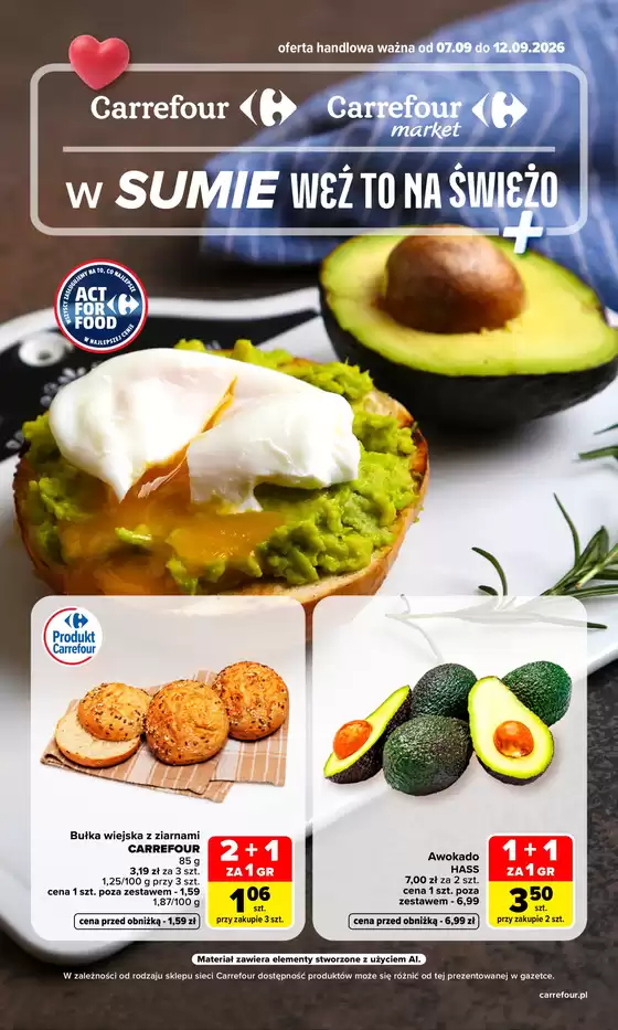 Katalog Carrefour Market | Gazetka Carrefour Market w SUMIE weź to na świeżo | 2026-09-06T00:00:00.000Z - 2026-09-12T00:00:00.000Z
