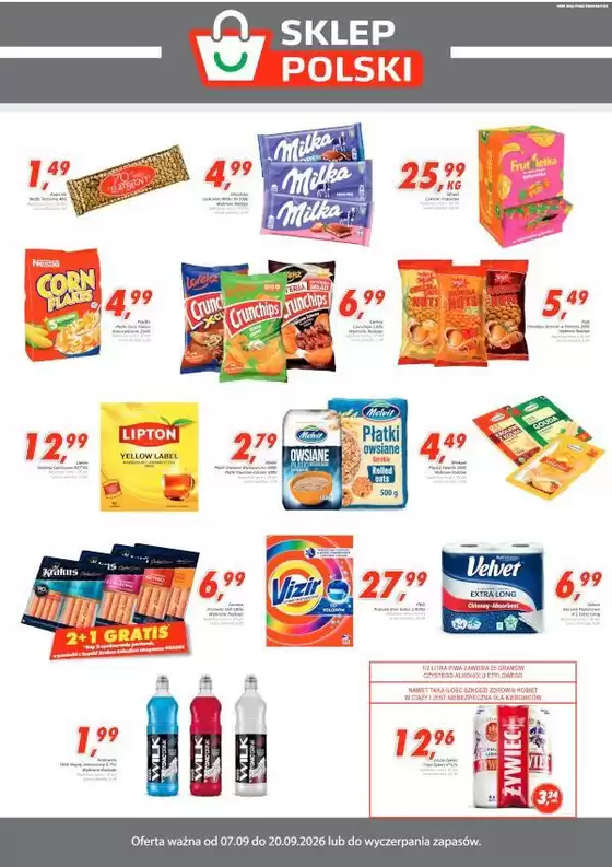 Katalog Sklep Polski w: Małkinia Górna | Sklep Polski gazetka | 2026-09-07T00:00:00.000Z - 2026-09-20T00:00:00.000Z