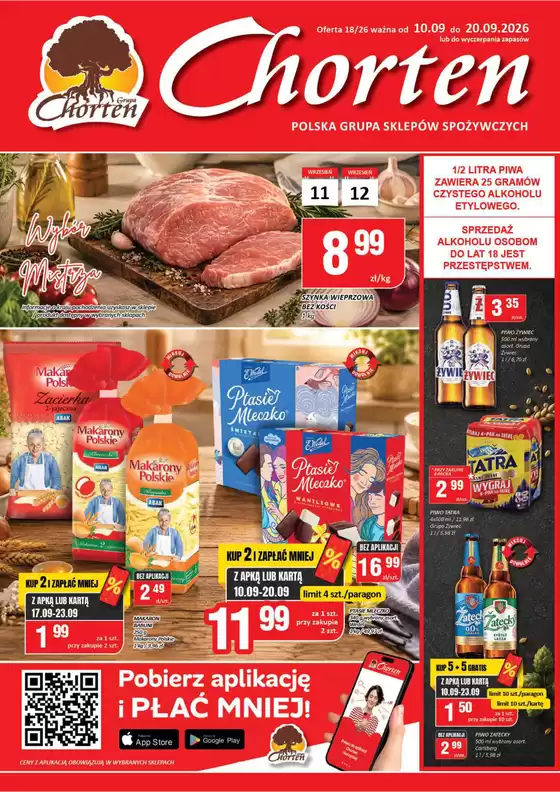 Katalog Chorten | GAZETKA DUŻA 18 | 2026-09-10T00:00:00.000Z - 2026-09-20T00:00:00.000Z