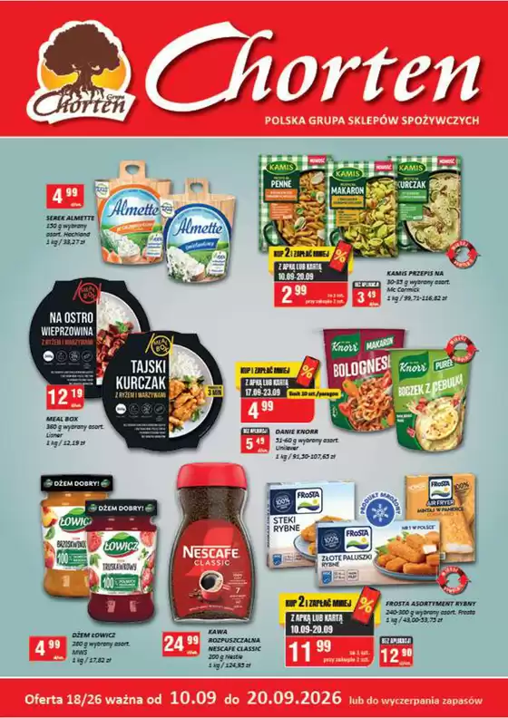 Katalog Chorten | GAZETKA MAŁA 18 | 2026-09-10T00:00:00.000Z - 2026-09-20T00:00:00.000Z