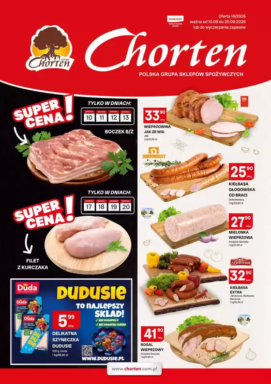 Katalog Chorten | Ulotka 18 wędliny | 2026-09-10T00:00:00.000Z - 2026-09-20T00:00:00.000Z
