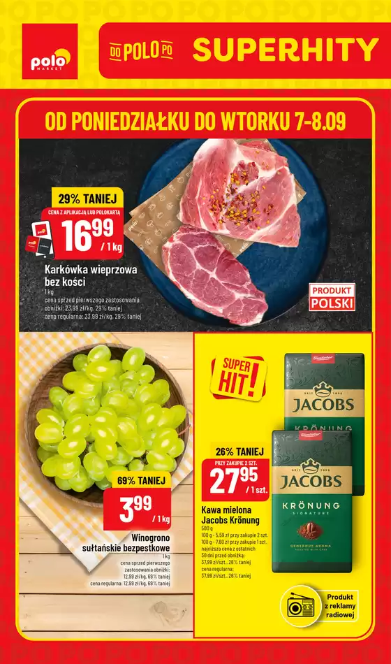 Katalog POLOmarket w: Otmuchów | SuperHity POLOmarkt do wtorku 08.09 (G37) | 2026-09-07T00:00:00.000Z - 2026-09-08T00:00:00.000Z