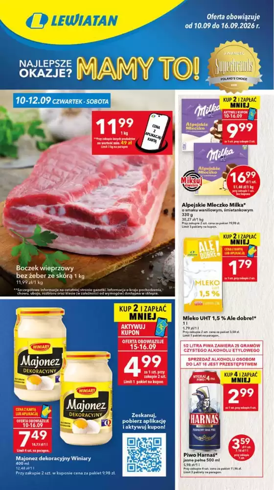 Katalog Lewiatan w: Golczewo | Najlepsze oferty dla oszczędnych | 2026-09-10T00:00:00.000Z - 2026-09-16T00:00:00.000Z