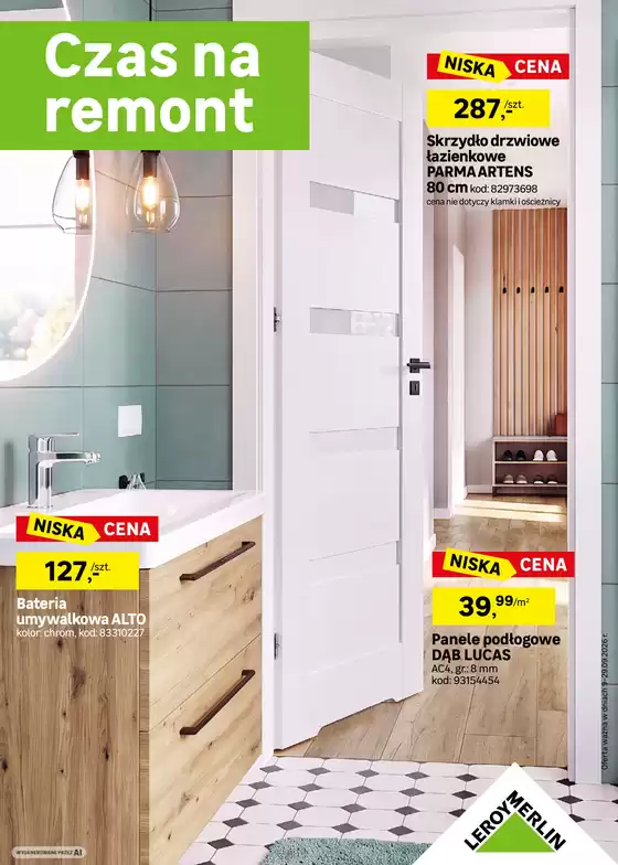Katalog Leroy Merlin w: Kraków | Czas na remont z Leroy Merlin! | 2026-09-09T00:00:00.000Z - 2026-09-29T00:00:00.000Z