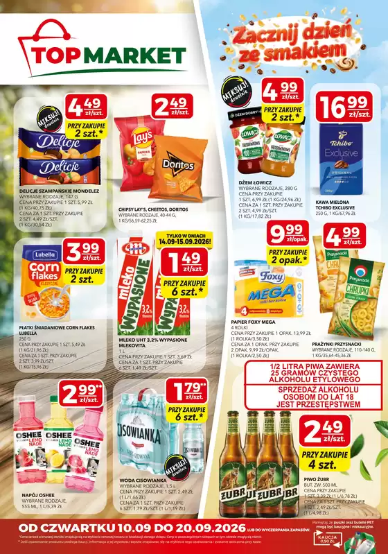 Katalog Polska Grupa Supermarketów | Zacznij dzień ze smakiem | 2026-09-10T00:00:00.000Z - 2026-09-20T00:00:00.000Z