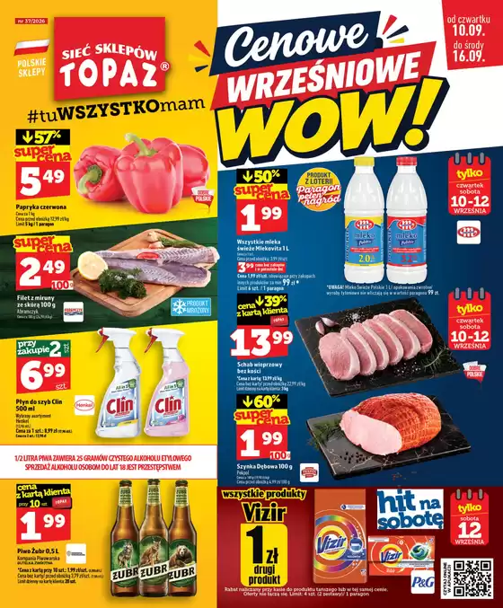 Katalog Topaz | Topaz gazetka | 2026-09-10T00:00:00.000Z - 2026-09-16T00:00:00.000Z