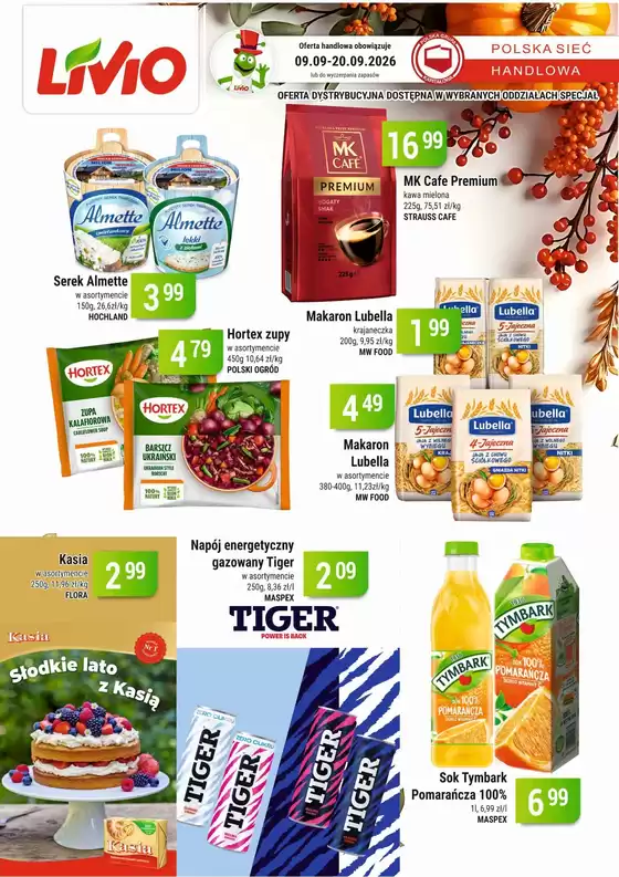 Katalog Livio | Świetne rabaty na wybrane produkty | 2026-09-09T00:00:00.000Z - 2026-09-20T00:00:00.000Z