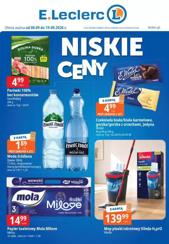 Katalog E.Leclerc | Aktualne promocje specjalne | 2026-09-08T00:00:00.000Z - 2026-09-19T00:00:00.000Z