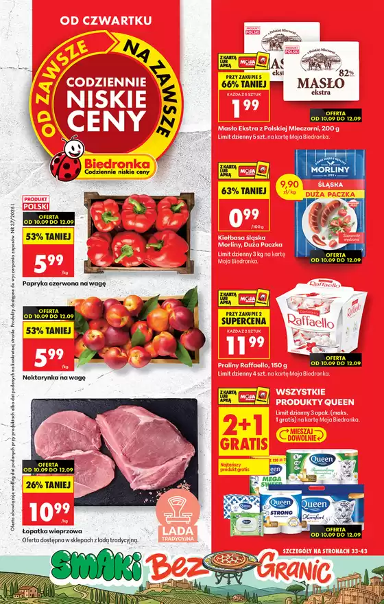 Katalog Biedronka | Codziennie niskie ceny L - oferta od 10.09 | 2026-09-10T00:00:00.000Z - 2026-09-12T00:00:00.000Z