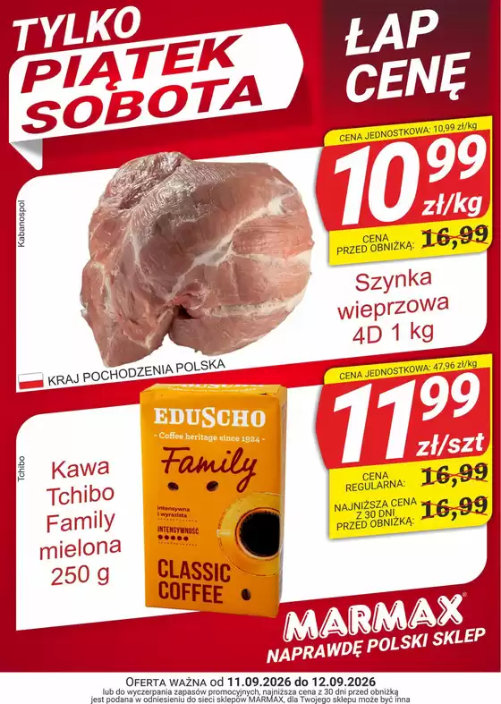 Katalog Marmax w: Żegocina | Weekend zaczyna się od dobrych zakupów w MARMAX! | 2026-09-10T00:00:00.000Z - 2026-09-12T00:00:00.000Z