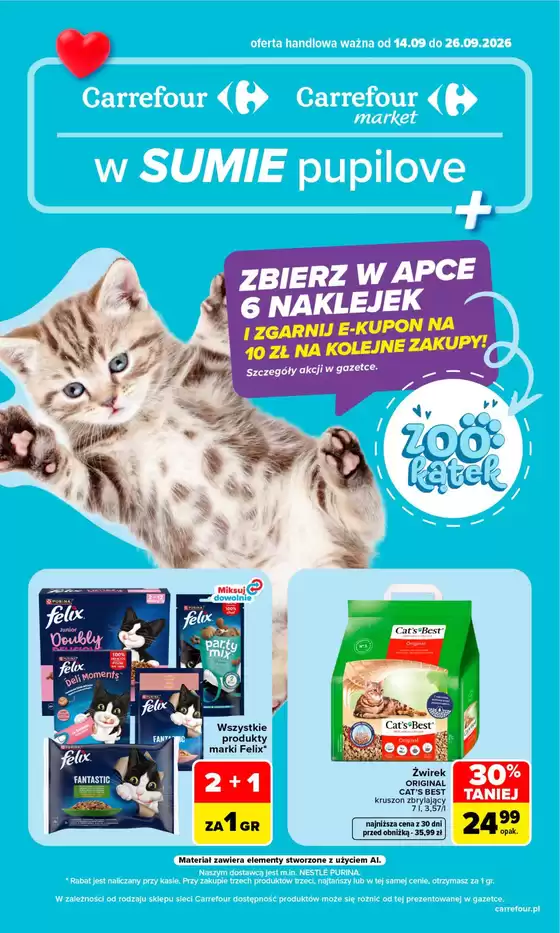 Katalog Carrefour Market w: Janikowo | Gazetka Carrefour Market w SUMIE pupilove | 2026-09-13T00:00:00.000Z - 2026-09-26T00:00:00.000Z