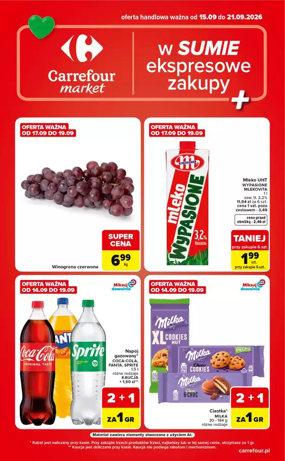 Katalog Carrefour Market w: Janikowo | Gazetka Market w SUMIE ekspresowe zakupy | 2026-09-14T00:00:00.000Z - 2026-09-21T00:00:00.000Z