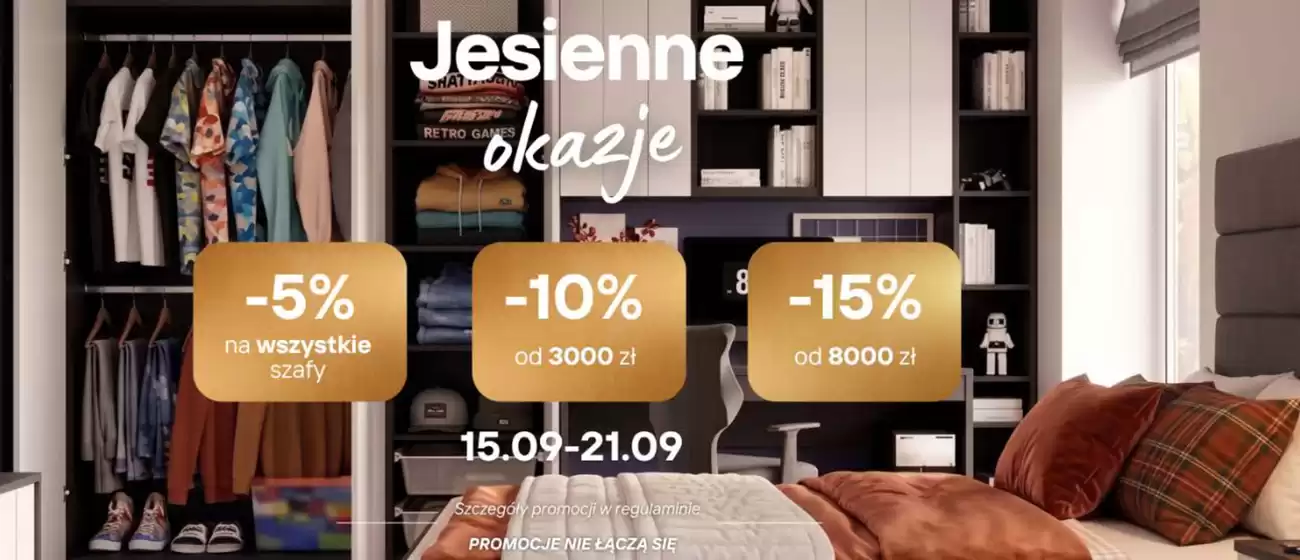 Katalog Meblik w: Jeleśnia | Jesienne okazje - 15 % | 2026-09-15T00:00:00.000Z - 2026-09-21T00:00:00.000Z
