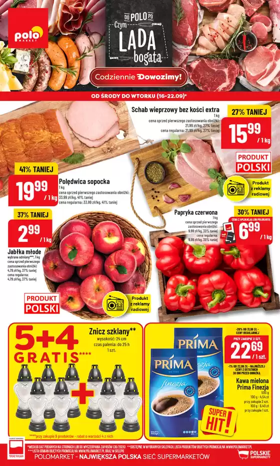 Katalog POLOmarket w: Kamionka Wielka | Nowe promocje POLOmarket do 22.09 (G38) | 2026-09-16T00:00:00.000Z - 2026-09-22T00:00:00.000Z