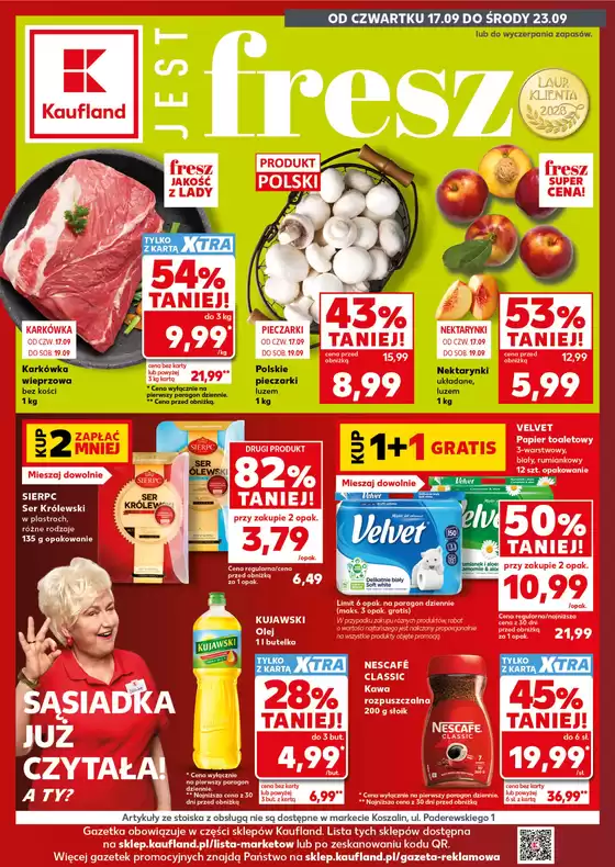 Katalog Kaufland w: Radwanice | Kaufland Gazetka Tygodnia ważne do 23.09 | 2026-09-17T00:00:00.000Z - 2026-09-23T00:00:00.000Z