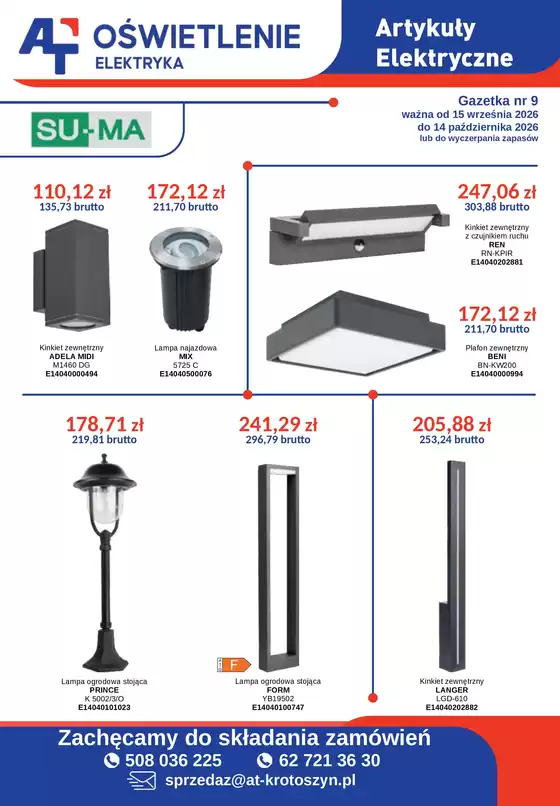 Katalog AT | gazetka elektryka wrzesien 2026 skompresowany | 2026-09-15T00:00:00.000Z - 2026-10-14T00:00:00.000Z