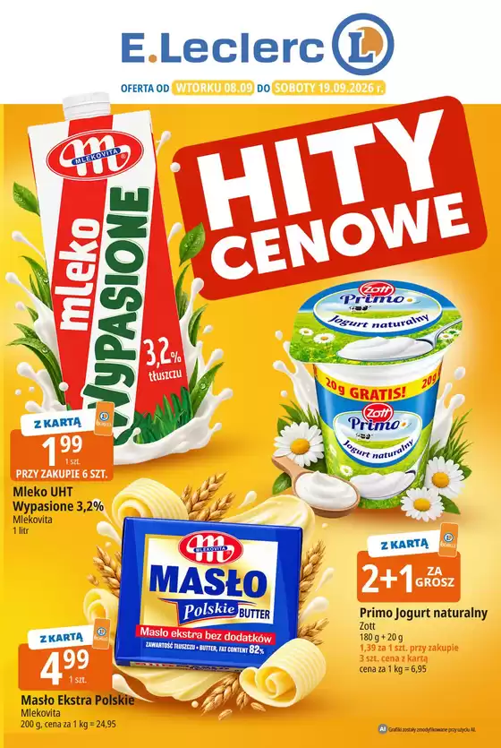 Katalog E.Leclerc | Najlepsze oferty dla wszystkich łowców okazji | 2026-09-08T00:00:00.000Z - 2026-09-19T00:00:00.000Z
