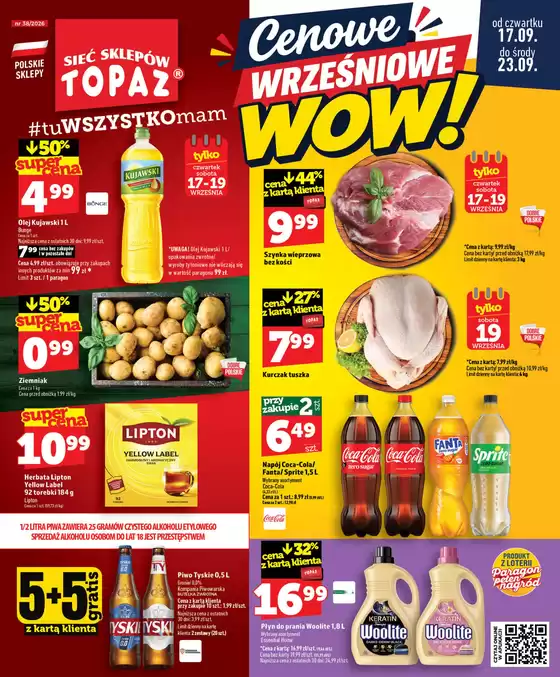 Katalog Topaz | Atrakcyjne oferty specjalne dla wszystkich | 2026-09-17T00:00:00.000Z - 2026-09-23T00:00:00.000Z