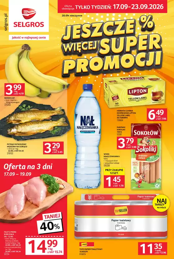 Katalog Selgros | Jeszcze więcej super promocji! | 2026-09-17T00:00:00.000Z - 2026-09-23T00:00:00.000Z
