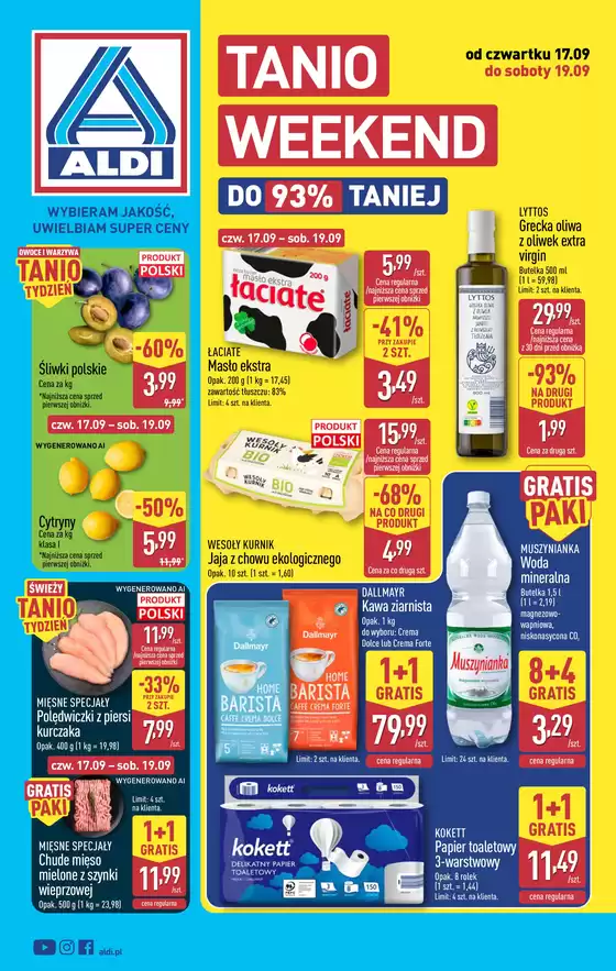 Katalog Aldi | Aktualne okazje i oferty | 2026-09-17T00:00:00.000Z - 2026-09-19T00:00:00.000Z