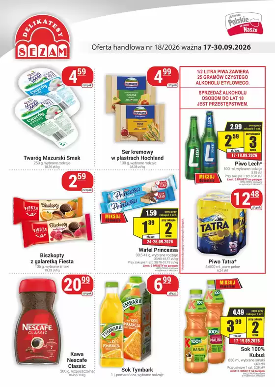 Katalog Nasz Sklep w: Nienadówka | Nasze najlepsze okazje | 2026-09-17T00:00:00.000Z - 2026-09-30T00:00:00.000Z