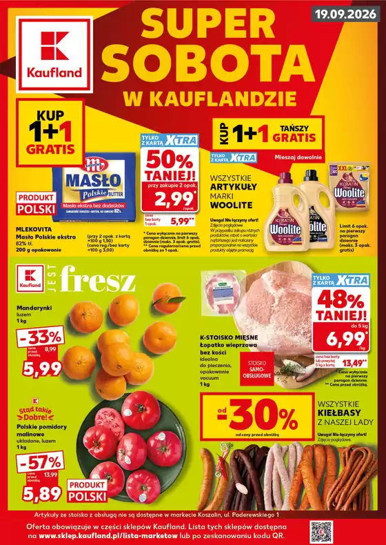 Katalog Kaufland w: Goleniów | Kaufland Super Sobota ważne 19.09 | 2026-09-18T00:00:00.000Z - 2026-09-19T00:00:00.000Z