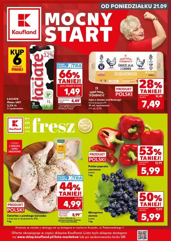 Katalog Kaufland w: Gromnik | Kaufland Mocny Start ważne do 23.09 | 2026-09-21T00:00:00.000Z - 2026-09-23T00:00:00.000Z