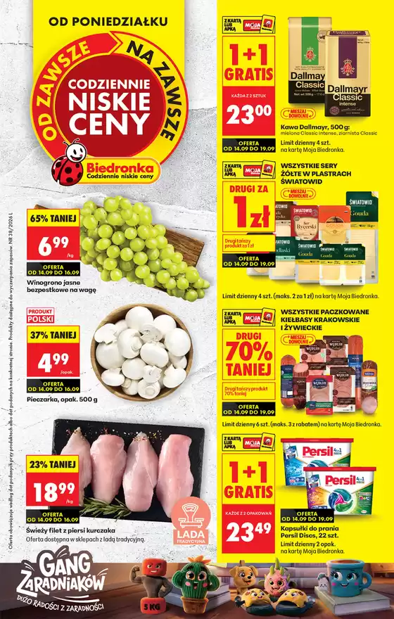 Katalog Biedronka w: Gniewkowo | Codziennie niskie ceny L - oferta od 14.09 | 2026-09-14T00:00:00.000Z - 2026-09-19T00:00:00.000Z
