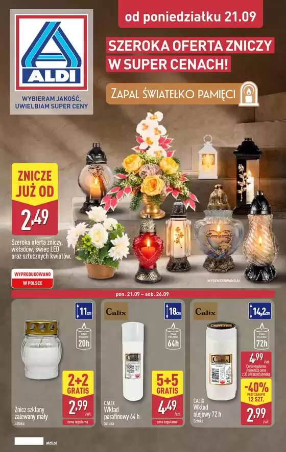 Katalog Aldi w: Czaniec | Najlepsze oferty dla wszystkich klientów | 2026-09-21T00:00:00.000Z - 2026-09-26T00:00:00.000Z