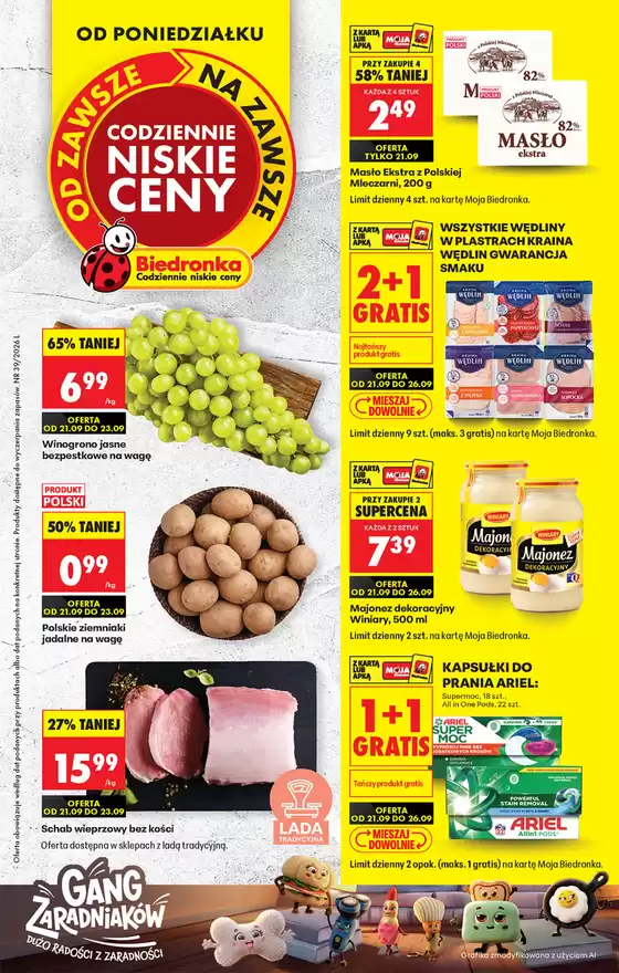 Katalog Biedronka w: Białystok | Codziennie niskie ceny L - oferta od 21.09 | 2026-09-21T00:00:00.000Z - 2026-09-26T00:00:00.000Z