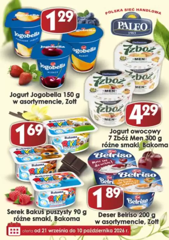 Katalog Delikatesy Paleo | Najlepsze oferty dla wszystkich klientów | 2026-09-21T00:00:00.000Z - 2026-10-10T00:00:00.000Z