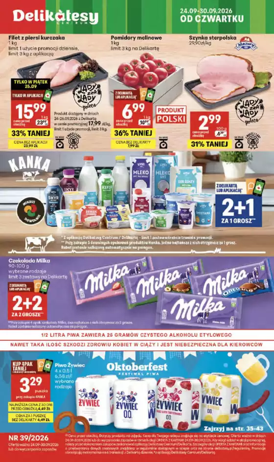 Katalog Delikatesy Centrum | Świetna oferta dla łowców okazji | 2026-09-24T00:00:00.000Z - 2026-09-30T00:00:00.000Z