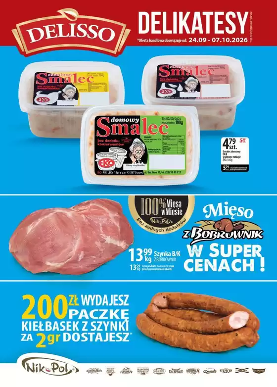 Katalog Delisso Delikatesy | Delisso Delikatesy gazetka | 2026-09-24T00:00:00.000Z - 2026-10-07T00:00:00.000Z