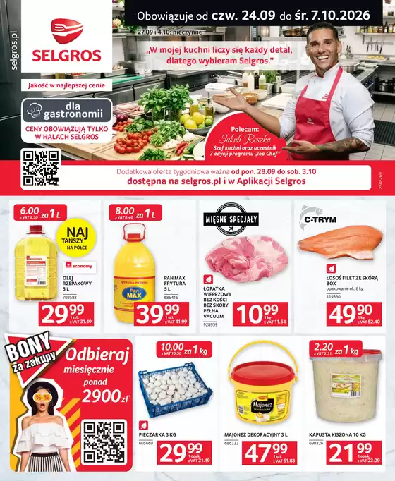 Katalog Selgros | Oferta dla gastronomii | 2026-09-24T00:00:00.000Z - 2026-10-07T00:00:00.000Z