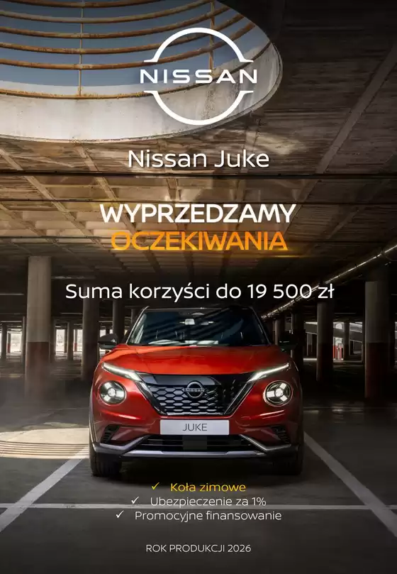 Katalog Nissan w: Tarnów | Juke cennik | 2026-09-24T00:00:00.000Z - 2026-10-08T00:00:00.000Z