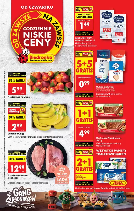 Katalog Biedronka | Codziennie niskie ceny L - oferta od 24.09 | 2026-09-24T00:00:00.000Z - 2026-09-26T00:00:00.000Z