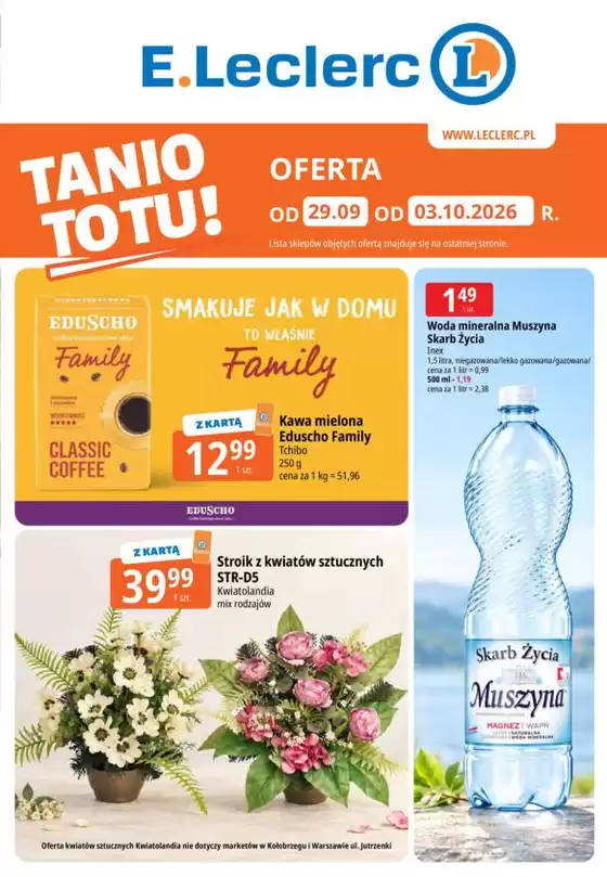 Katalog E.Leclerc | Aktualne promocje specjalne | 2026-09-29T00:00:00.000Z - 2026-10-03T00:00:00.000Z