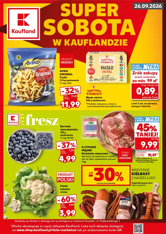 Katalog Kaufland | Kaufland Super Sobota ważne 26.09 | 2026-09-26T00:00:00.000Z - 2026-09-26T00:00:00.000Z