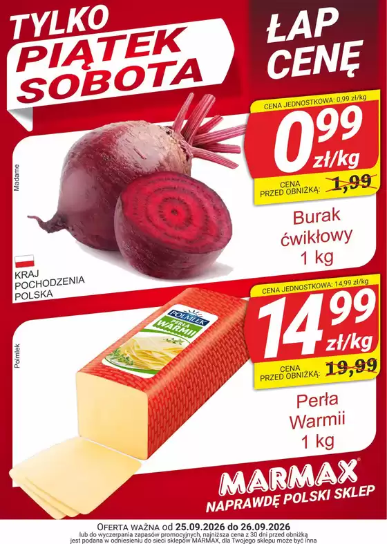 Katalog Marmax | Tylko w piątek i sobotę łapcie nasze weekendowe okazje | 2026-09-25T00:00:00.000Z - 2026-09-26T00:00:00.000Z